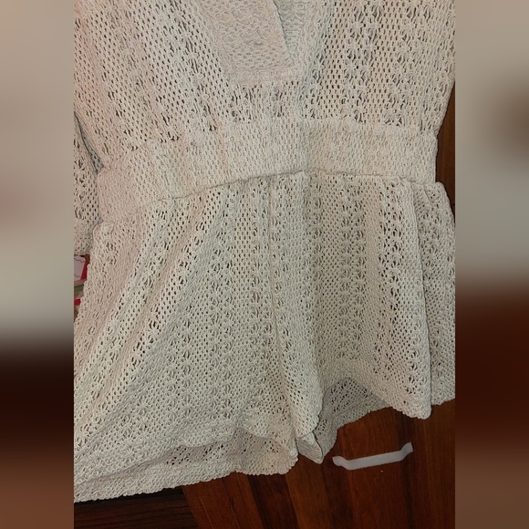 Free People Ryan Romper in Cream NWOT XS - Picture 7 of 10